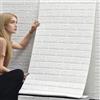 Bibykivn Pannelli Murali 3D Autoadesivi 70 cm x 5 M - Mattoni Effetto Pietra, Mattoni Adesivi Murali Impermeabili, Carta da Parati per Cucina, Camera da Letto, Soggiorno, Sfondo TV