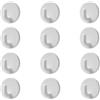 ZSUIQIN 12 Pezzi Gancio Adesivo, Ganci Adesivi per Bagno, Cucina, ganci adesivi in plastica bianca, per Bagno, Cucina, Soffitto, Appendere, Parete, Porta, Accappatoi, Portasciugamani