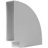 Repa Market Canale piatto a 90° 204 x 60 mm - connettore per tubi rettangolari orizzontali - connettore per tubi in plastica ABS per riscaldamento, raffreddamento, canale piatto, condotto di