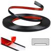 ddckj 4M Modanatura Adesiva per Pareti Nero Bordi Adesivi per Pareti Flessibili per Porte, Finestre, Cornice Adesiva per Specchio, Pareti, Piastrelle (LARG.: 1 cm, SP.: 3 cm)
