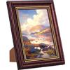 TAIYOU Antiche cornici portafoto eleganti 7x5 pollici (18x13 cm), in legno, stile vintage, decorazione per la casa, la scrivania, da appendere alla parete o da tavolo, regalo per scrivania, parete