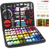 VELAJA Kit Cucito 229 Pezzi, Set Cucito da Casa Completo con Accessori per Cucire, Kit da Cucito Professionale in Valigetta da Viaggio per Casa, Principianti, Include Forbici, Aghi, Metro a Nastro