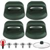 FunWorth 4 Manopole per Coperchio Della Pentola in Bachelite, Manopole di Universali Resistenti al Calore, Senza BPA con Pomello di Ricambio per Coperchio in Vetro con Foro (Verde)