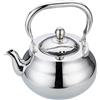 SANQIAHOME Teiera in acciaio inossidabile con infusore rimovibile 71 oz (2000 ml) Macchina per il tè con piano cottura addensato lucidato a specchio per erbe e infusi