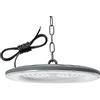 Jefedana UFO LED High Bay Light, 200 W, 15000 lm, 6500 K, luce bianca diurna, lampada da officina, ultra sottile, IP67, impermeabile, per fabbriche, garage, magazzini