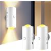 LUPATDY 2 Pezzi Applique da Parete Interno LED, Luci LED senza Filo Ricaricabili con Telecomando, Luce Notturna Sensore Movimento, RGB Lampade da Muro Interni per Casa Soggiorno Camera da Letto Scale
