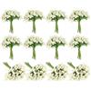 PATIKIL Mini Bacchette Artificiali di Bacche Pip, 144Pz Staminali di Fiori Frutta per Artigianato, Ghirlande, Decorazioni Floreali per Matrimoni, Crema