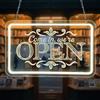 RuCvixkt We are OPEN LED Segni, Interruttore Dimmerabile Luminosità Neon SWegno Aperto per i Negozi Finestra Dell'hotel Salon Bar Club Ristorante Decor (bianco caldo, 15 '' x 9,5 '')