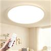 OTREN Plafoniera LED Soffitto Dimmerabile 52W 50CM Lampadario con Telecomando, Modalità Notturna e Memoria, 3000K-6500K, IP44 Impermeabile per Camera da Letto, Cucina e Bagno