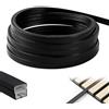 HUIKUANGEU Profilo a LED Flessibile in Silicone,Profilo in Silicone Flessibile 5m,Profilo e Diffusore per Striscia LED,Diffusore di Canali LED,per Soffitto,Armadio,Bar,Pannelli Acustici