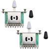 VGOL 2 Pezzi Interruttore Per Chitarra A 3 Vie Da Compatibile Con Stratocaster Compatibile Con Chitarra Elettrica Stile Telecaster Interruttore A Leva Selettore Pickup A 3 Vie