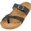 HAFLINGER Bio Juno, sandali in pelle, plantare in sughero, unisex, Braun Country, 38 EU