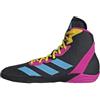 adidas Uomo Adizero Wrestling Shoes, Core Black/Signal Cyan/Shock Pink, 43 1/3 EU
