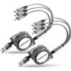 SDBAUX Multi Cavo di Ricarica[3A 1M 2-Pezzi], 3 in 1 Cavo per Cellulari Retrattile con iP Micro USB Tipo C Ricarica Rapida Cavo USB per Phone, Samsung Galaxy, Huawei, Moto, Xiaomi, Sony, Honor View
