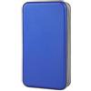 alavisxf xx Alachi EU Porta CD Custodia, Plastica Dura da 96 Capacità Porta CD Borsa Custodia CD Auto Protettiva Portafoglio Organizer (Blu, 96 Capacità)