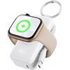 INIU Power Bank per Apple Watch, 5000mAh Caricabatterie Portatile con Cavo Integrato, Batteria da Viaggio Sottile con Portachiavi e LCD Display per iWatch 10/9/8/Ultra2/Ultra/SE