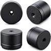 DolDer 4 pezzi piedini in alluminio per dispositivi HiFi assorbitori con elevata stabilità e ammortizzatori in gomma 30 x 23mm piedini ammortizzatori per altoparlanti (23mm di altezza nero)