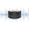 Bijoux - Speaker Bluetooth con Radio FM, LED, Altoparlante Portatile, Funzione Vivavoce, Microfono e Alloggio per Micro SD Card, Cassa Audio Compatta, Cavo USB, Colore Nero