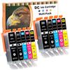 D&C 10x cartucce compatibili con Canon PGI-580 CLI-581 XXL ricambio per Canon Pixma TR7550 TR8550 TS6150 TS6151 TS6250 TS6251 TS8150 TS8151 TS8152 TS8250 TS8251 TS8252 TS9150 TS9155 TS9550