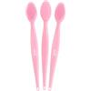 MSQ 3 pennelli per labbra in silicone, per esfoliare le labbra, spazzola per labbra, spazzola per labbra, doppio lato naso, spazzola pulita