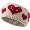 styleBREAKER Fascia per capelli da donna in maglia con motivo a cuore e fodera in pile | Made in Europe - Scalda orecchie invernale caldo 56-59 cm, colore: