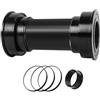 Hanlintk Cuscinetto interno per bicicletta, BB92 per bici da strada con albero cavo integrato, 24 mm, cuscinetto interno con albero cavo integrato per Dub BB86/92 MTB, accessori per biciclette
