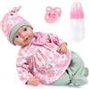 Bayer Design 93827AM Bambola Reborn, reale, neonata, come vere, 38 cm, ciuccio, biberon - per ragazze e ragazzi