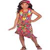 amscan 9911426 - Costume hawaiano da bambina con motivo hawaiano, motivo Hula (6-8 anni)