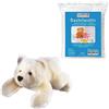 Glorex 04513-1K - Set Completo di Peluche, Orso Polare Sven, ca. 28 cm, incl. 100 g di Cotone idrofilo, per lavori manuali e Coccole
