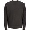 JACK & JONES Jprblubarkley Knit Crew Neck Ch, Marrone Cioccolato, S Uomo