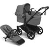 Bugaboo Donkey 6 Singolo, Passeggino Convertibile in Doppio e Gemellare per Neonati e Bambini Piccoli, Doppio Spazio e cesta portaoggetti Laterale, Facile da Manovrare con Sterzo a Una Mano, Moon Grey