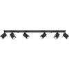 Plafoniera da Soffitto 6xGU10 MERIDA 6L Orientabile in Acciaio