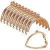MengH-SHOP Chiusura a Telaio in Metallo retrò Portamonete Chiusura Semicircolari Bacio Blocco per Fabbricazione di Borse DIY 10 Pezzi (Oro)