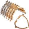 TAIYOU 6 Pezzi Metallo Portafoglio Telaio Fibbia Chiusura Semicircolare per Borsa Maniglia Borsa retrò Portamonete Telaio Fibbia Accessori 8.5CM per Borse e Portafogli Oro Argento