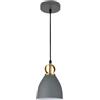 GTV - Lampada da soffitto Kerala | Lampada a sospensione Ø16 cm lampada da soggiorno tavolo da pranzo lampada E27 | Lampada da soffitto per soggiorno, cucina, sala da pranzo | paralume in metallo |