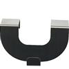 GARDINIA Gancio Decorativo a U, Decorazione per Porte e Finestre, Adatto per Tende a Pacchetto, Tende e Tendaggi, Aspetto Acciaio Inox, Confezione da 2 Pezzi