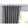 Gardinenbox Cationic Jena 2019037 - Tenda con Passanti nascosti, 145 x 140 cm, Effetto Lino, Colore: Grigio Opaco