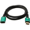 System-S Cavo HDMI 2.1, 100 cm, tipo A maschio a femmina, adattatore nero