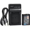 QIAO JIN LIN DSTE NP-FW50 - Batteria agli ioni di litio e caricatore micro USB compatibile per Sony Alpha 7, a7, Alpha 7R, a7R, Alpha 7R II, Alpha a3000, a6000, NEX-7, SLT-A55V, DSC-RX10