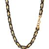 PROSTEEL Bizantina Collana Uomo Acciaio a Catena Catenina Uomo Argento Nero 18K Oro Catena Punk Bizantina Hiphop Punk 4MM 6MM Impermeabile Non scolorisce