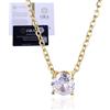 HALUKAKAH Collana a Pendente Solitario per Donne Placcata Oro 18K con Moissanite|Moissanite Certificata 2.0ct|Gioielli Ecologici Fatti a Mano|Progettato in Italia|Regolabile|Regalo di Compleanno