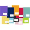Liderpapel Taccuino leiderpapel smart a5 32 fogli 60 g/m2 a righe n.46 colori assortiti