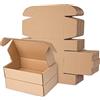 STRBOXONG Scatole di spedizione in cartone ondulato, 180 x 110 x 40 mm grandi scatole postali per la spedizione, scatole di imballaggio marrone per affari, stoccaggio o regalo (10 pezzi)
