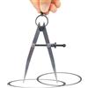 ieron Bussola regolabile in metallo da 15,2 cm con serratura, divisore in acciaio, bussola in pelle, strumento per lavori in pelle, lavorazione dei metalli, lavorazione del legno, disegno geometrico