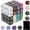 VAVPUP Set di 56 dadi con contatore acrilico decorativo per Contatore MTG portatile versatile per feste a casa o all'aperto (56 pezzi)