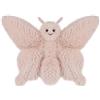 Apricot Lamb Farfalla insetto peluche per bambini, morbido e carino, per bambine e ragazzi, morbida farfalla rosa, 24 cm