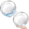 YUSHWENPTY Palla Gonfiabile Spiaggia 2 Pezzi Palla Piscina Gonfiabile Gigante, PVC Pallone Gonfiabile Grande Trasparente Inflatable Beach Ball per Swimming Pool, Festa d'Estate (24 Pollice)