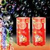 Ivtivfu Macchina per Bolle di Fuochi d'Artificio (2PCS 13 fori), Macchina Automatica per Bolle di Fuochi d'Artificio con Luci e Suono Regolabile per Bambini, Capodanno Cinese 2023, Natale, Festa