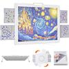 Lifewit 1500 PCS Tavolo per Puzzle con Supporto, Porta Puzzle 89 × 68,5 cm, Puzzles Board Angolo Rotazione 360° per Adulti, Tavola Pezzi con 4 Cassetti Estraibili y Copertura Protettiva