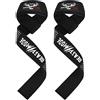 BEAST RAGE - straps palestra Cinghie per sollevamento pesi Imbottite, Supporto per i polsi, Cinghie per Fitness e Palestra, con presa flessibile gel Fasce Polsi Accessori (Silicone bianco)